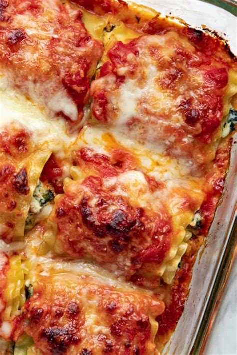 Lasagna Rolls With Spinach Sass And Salt