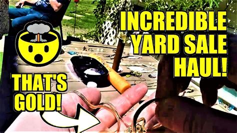 Ep402: AMAZING REAL GOLD YARD SALE FINDS!! 🤯🤯🤯 SHOP WITH ME - ANTIQUE