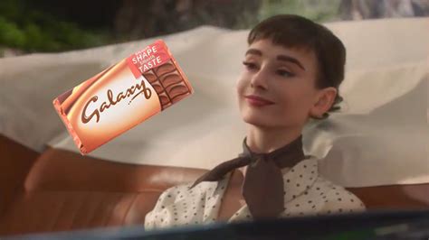 Noir And Chick Flicks Audrey Hepburn Starring In A Galaxy Chocolate Commercial