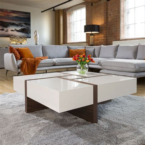 Clean straight lines, chrome square legs, and white high gloss make the 115a modern coffee table the perfect accent piece for any living area. Huge Modern Square 1000mm Coffee Table White High Gloss ...