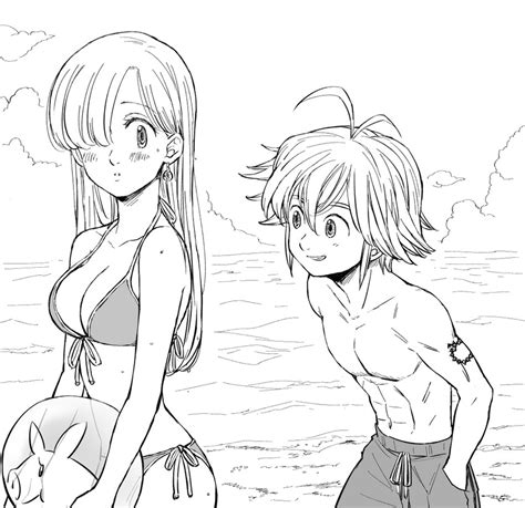 Elizabeth Liones And Hawk Nanatsu No Taizai Drawn By My Xxx Hot Girl