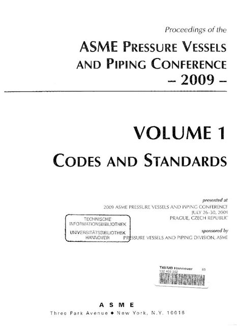 Pdf Proceedings Of The Asme Vol 1 Codes And · Pdf