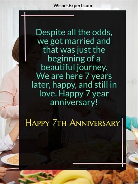 20 Happy 7th Anniversary Wishes And Messages