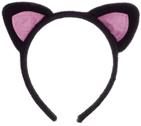 Black Cat Ears With Pink Headband For Costumes Cat Ears Headband