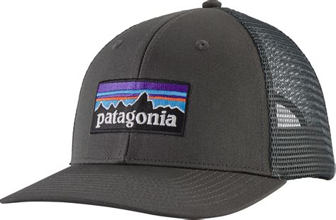 Patagonia P 6 Logo Trucker Hat Forge Grey At Uk