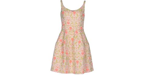 Pinko Synthetic Short Dress In Light Pink Pink Lyst