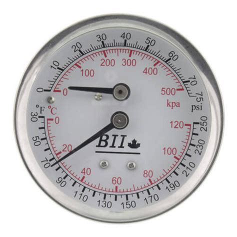 Boshart Industries 25 In Industrial Combination Pressure Gauge