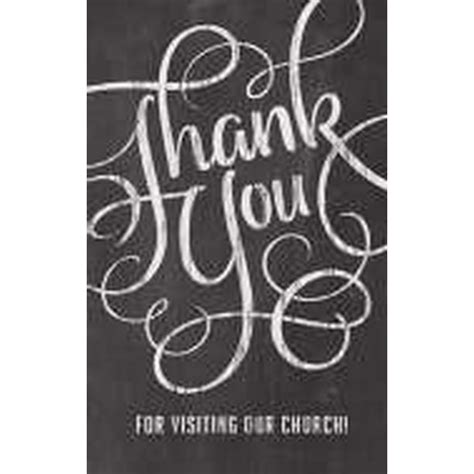 Postcard Thank You For Visiting Our Church Pack Of 25