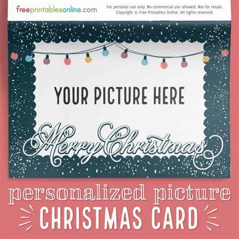 Personalized Christmas Cards Free Printable
