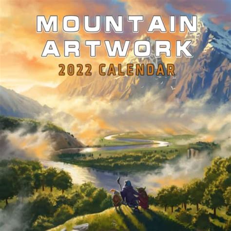 Mountain Artwork 2022 Calendar 85 X 85 Inches Monthly Mini Planer