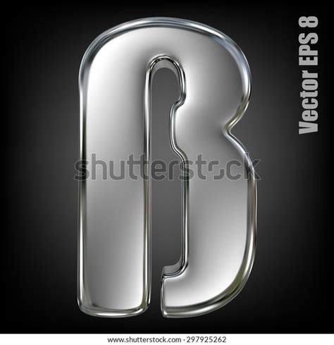 Metal Alphabet Vector Symbol Eszett Eps Stock Vector Royalty Free