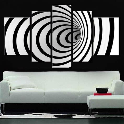 3d Wall Painting Black And White Popular Century