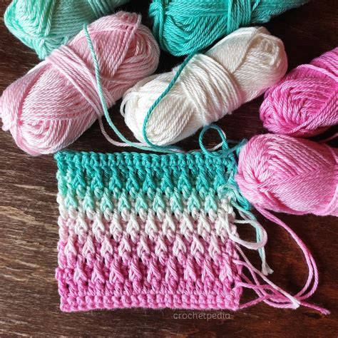 How To Crochet Alpine Stitch Free Tutorial And Inspiration Crochetpedia