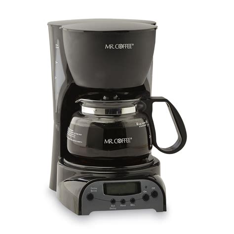 Mr Coffee Drx5 4 Cup Programmable Coffee Maker Black