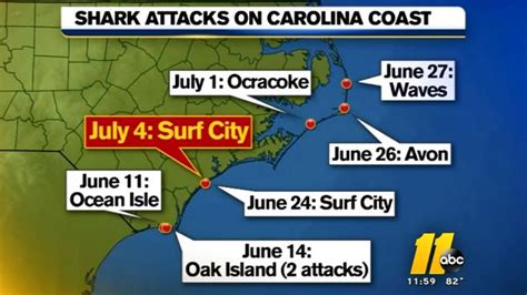 Marine Injured In 8th Shark Attack Along North Carolina Coast Wtvd Abc