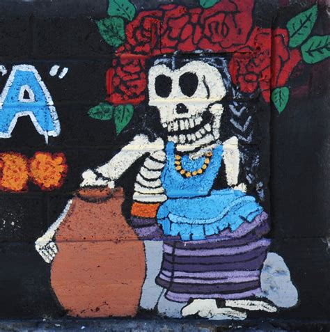 Mexico Mujer Mixteca Skeleton Mural Art Painting Oaxaca Flickr