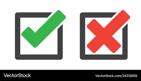 Check And Cross Mark Icon Png
