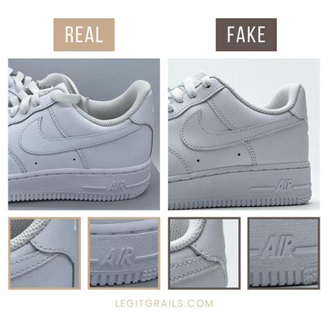 How To Spot Fake Nike Air Force 1 Low White Sneakers 2022