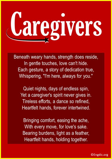 11 Short And Inspirational Poems For Caregivers Engdic
