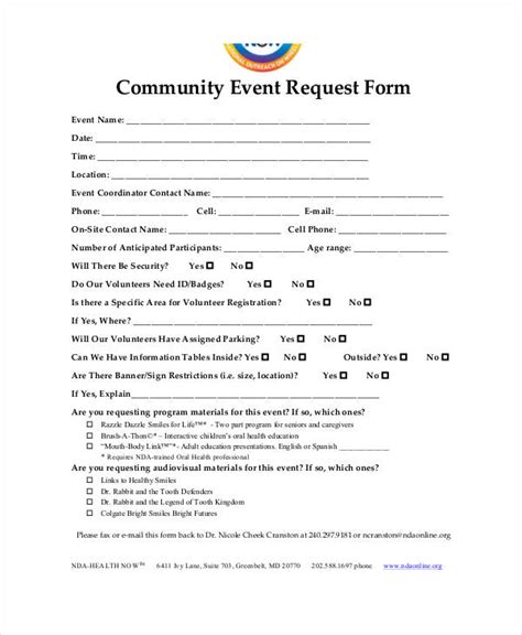 Free 37 Event Forms In Pdf Excel Ms Word