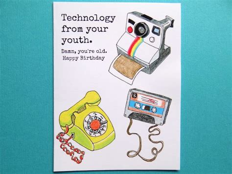 Funny Birthday Youth Technology Card For Him Card By Bangsandteeth