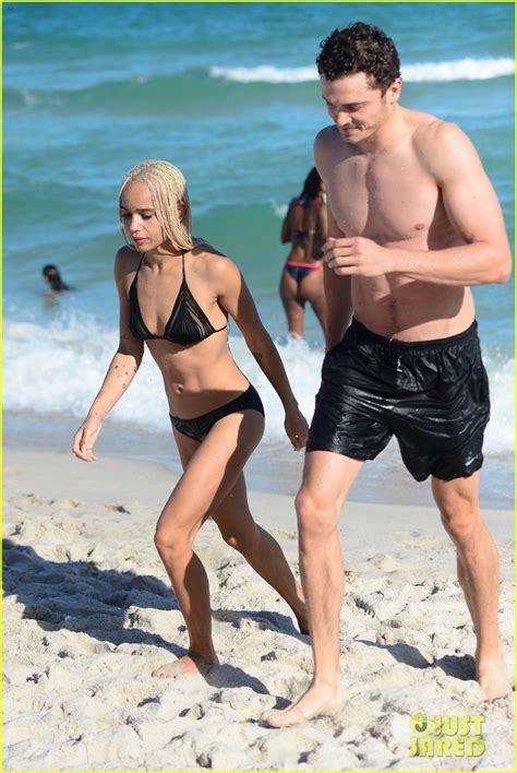 Zoe Kravitz Karl Glusman Hit The Beach On Christmas Eve Photo Bikini Shirtless