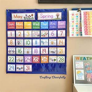 Classroom Daily Hanging Bag Preschool Kids Calendar Education Chart