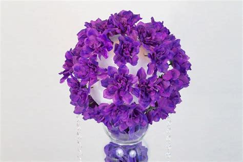 Diy Purple Passion Wedding Centerpiece In 3 Easy Steps Purple Wedding
