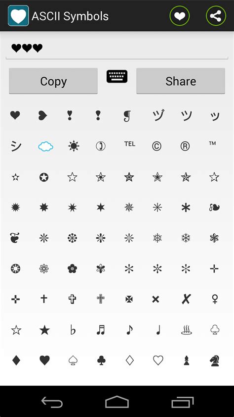 Ascii Text Symbols Top Android App By Sanketbafna Codecanyon