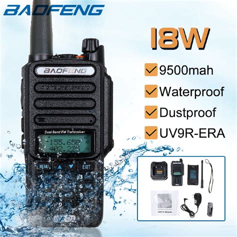 18w Baofeng Uv 9r Plus Vhf Uhf Dual Band Handheld Two Way Radio Walkie