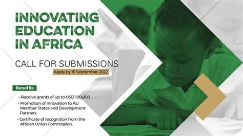 Au Launches Innovating Education In Africa 2022 Pan African