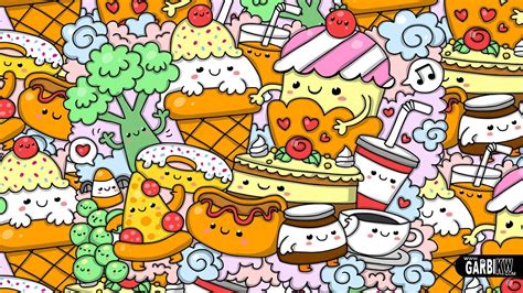 Cartoon Food Wallpapers Wallpaper Cave