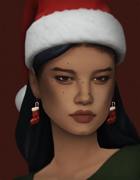 Patreon In 2021 Christmas Earrings Sims 4 Mm Cc Sims 4