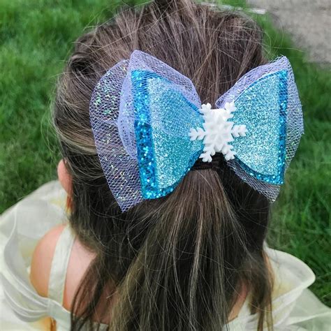 Frozen Elsa Snowflake Disney Inspired Blue Chunky Glitter And Etsy