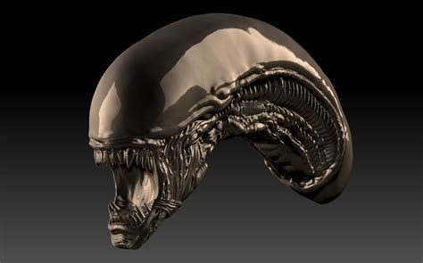 Alien Xenomorph Inspired Head 3d File 3d Model 3d Printable Cgtrader