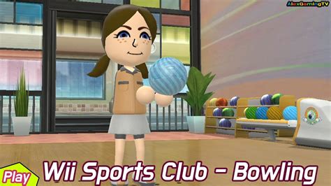 Wii U Wii Sports Club Bowling 100 Pin Player Lucia 002 Youtube