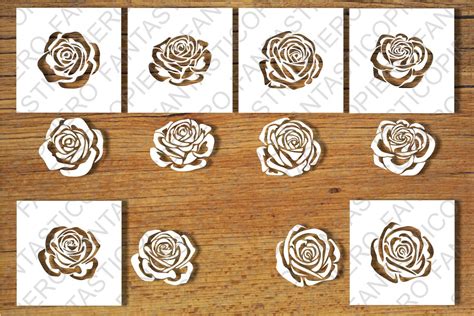 Roses And Stencil Svg Files For Silhouette Cameo And Cricut