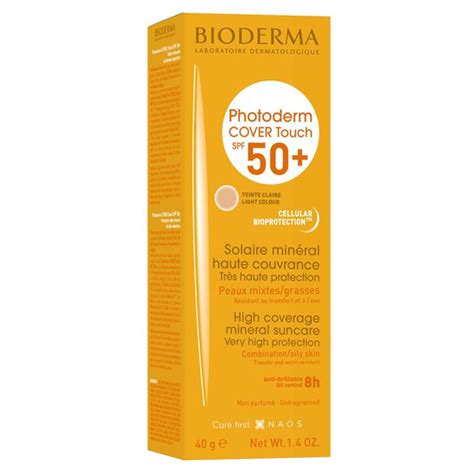 Buy Bioderma Photoderm Cover Touch Spf 50 Light Tinted 40g Online In