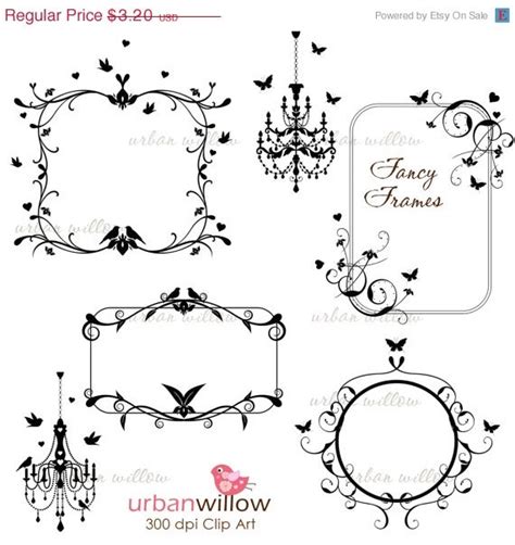 70 Off Sale Instant Download Fancy Frames By Urbanwillow On Etsy