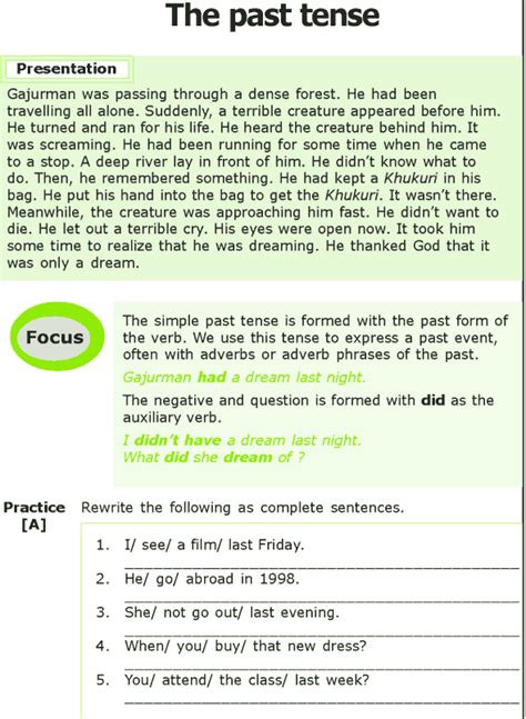 Learn about grade 7 english grammar lessons with free interactive flashcards. Grade 7 Grammar Lesson 2 The past tense (0) | Grammar ...
