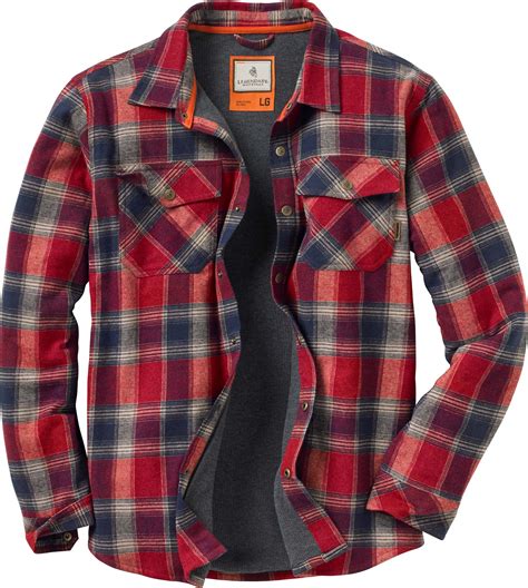 high quality construction and detail make this insulated flannel a standout legendary shirt jac