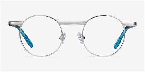 Task Round Silver Full Rim Eyeglasses Eyebuydirect Canada