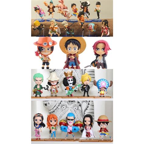 Bonecos Figure Miniaturas One Piece Luffy Chopper Usop Sanji Zoro