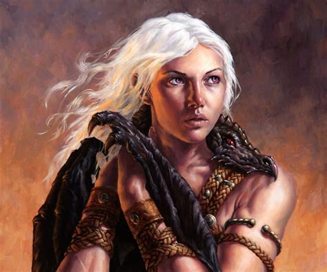 Mother Of Dragons Art Luminos Girl Game Of Thrones Daenerys