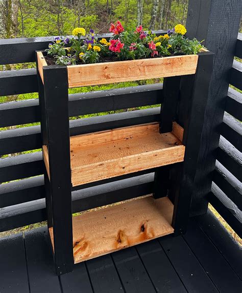 3 Tier Shelf Modern Outdoor Plant Stand Diy Projects And Ideas