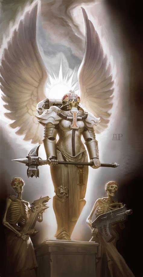 Adepta Sororitas And Living Saint Warhammer 40k Drawn By Elijah