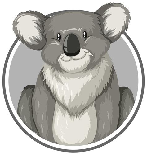 Koala In A Circle 528372 Vector Art At Vecteezy