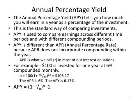 Ppt Annual Percentage Yield Powerpoint Presentation Free Download Id2441218