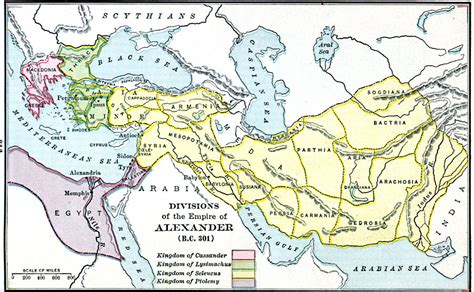 Divisions Of The Empire Of Alexander