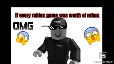If Every Game On Roblox Cost Robux Youtube